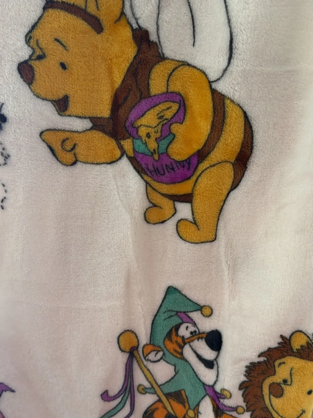 Disney Winnie the Pooh Halloween Plush Throw - Orange & Yellow
